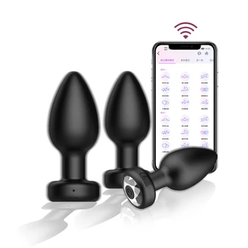 Приложение Пульт дистанционного управления Анальный вибратор Секс-игрушки для женщин Bluetooth Анальная пробка Массажер простаты Женский Мастурбатор Секс-игрушки для мужчин