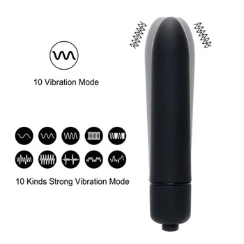 Mini Bullet 10 Вибрирующий прыжок Love Egg Скоростная вибрация G Spot Вибратор для влагалища для женщин, Стимуляция женского клитора, Секс-игрушка для взрослых
