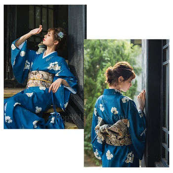 Японская традиционная одежда Юката, Бант, Оби для женщин, девочек, Уличная одежда для фестивалей взрослых с цветочным принтом, Азиатское Кимоно, модный пояс