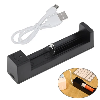 Официальное стандартное USB-литиевое зарядное устройство для 10440 / 14500 / 16340 / 18650 /26650 Литий-ионный аккумулятор с USB-портом