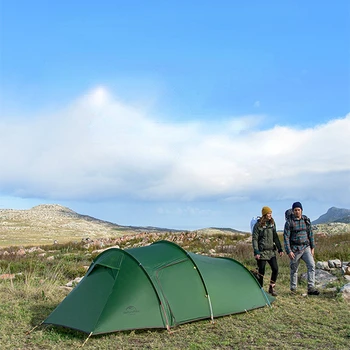 Уличная палатка для кемпинга на 2-3 человека, палатка из полиэстеровой ткани 20D, силикон/210 Т, NH17L001-L, свободный размер
