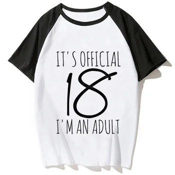 18-летний топ на день рождения для мужчин, забавная футболка с мангой, мужская одежда в стиле аниме y2k