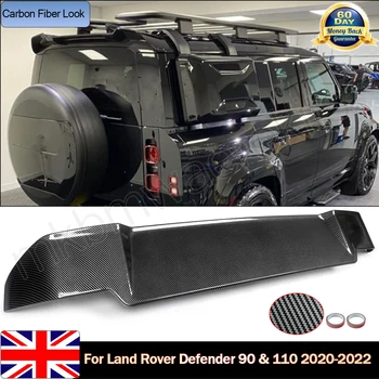 Для Land Rover Defender 90 110 2020-2023 Задний спойлер на крыше, Верхнее крыло из углеродного волокна