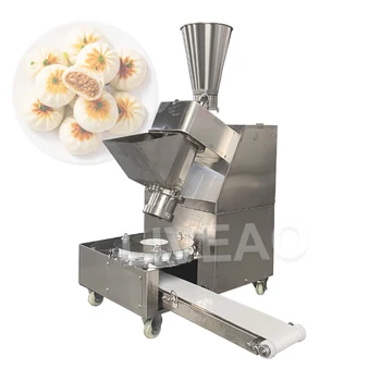 Настольная машина для приготовления булочек Регулируемого размера и толщины Коммерческая Полностью автоматическая машина для приготовления Баоцзы