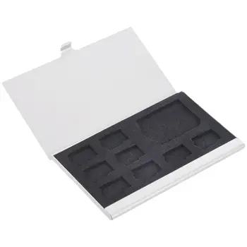 Держатель для карт памяти 9-SD/SD, коробка, металлические чехлы, 8 карт памяти и 1 TF