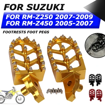 Для Suzuki RM-Z250 RM-Z450 RM-Z 250 RMZ 450 RMZ250 RMZ450 Аксессуары для Мотоциклов Подножки Подножки Для Ног Колышки Детали Педалей