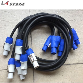 Бесплатная доставка, 8 шт./лот,1,5 мм2, 1-10 М, удлиненный кабель Powercon Для струй Co2/230 Вт/200 Вт, движущихся лучей 7R/5R