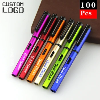 100шт Креативная Цветная Нейтральная ручка Бизнес Реклама Выставка Рекламные Мероприятия Подарки Шариковые ручки с индивидуальным логотипом