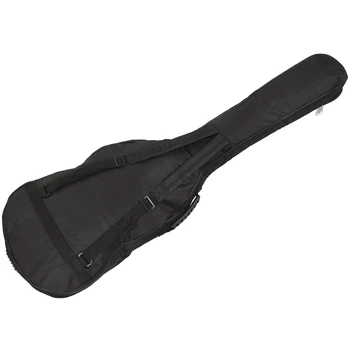 Черный Водонепроницаемый рюкзак с двойными ремнями для баса, концертная сумка, чехол для электрической бас-гитары толщиной 5 мм с губчатой подкладкой