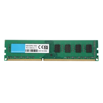 Настольный DDR3 DIMM 4GB 1600MHz Memory RAM PC3-12800 AMD Выделенная память Двухсторонняя Частица 1.5V 240Pin Память Без буферизации Non-