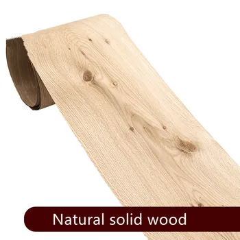 Натуральный шпон из натурального дуба с узловатыми сучками, винтажный мебельный шпон толщиной около 20x250 см 0,5 мм