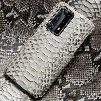 Оригинальный Чехол для телефона из кожи питона Huawei P40 Pro P40 Lite P30 P20 Mate 40 20 Nova 5T из змеиной кожи Honor 8A 10 20 Pro