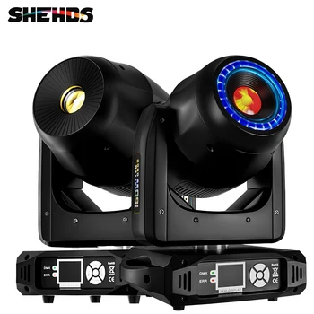 SHEHDS LED 8 призм для лица, точечное освещение мощностью 160 Вт, движущийся круг с диафрагмой, динамический рисунок для домашней вечеринки на дискотеке DJ