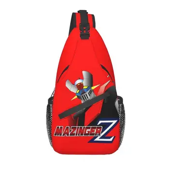 Модный рюкзак Mazinger Z Sling через плечо, мужские сумки на плечо с изображением робота НЛО, аниме, Манги, для пеших прогулок