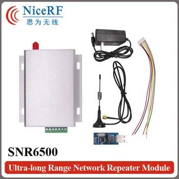 2 комплекта SNR6500 433 МГц TTL Интерфейс 5 Вт Беспроводной Приемопередатчик высокой Мощности и 8 км сетевой модуль сверхдальней Дальности действия
