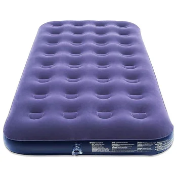 Портативная надувная кровать для дома или кемпинга на открытом воздухе/Толстый влагостойкий флокированный матрас