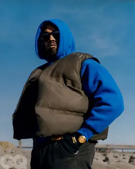 2021 Kanye Kanye двусторонний носимый пуховый жилет уличная мода теплая куртка жилет INS blogger в том же стиле High Street