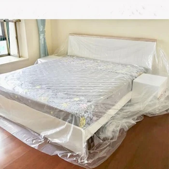 1 шт. Высококачественный пластиковый пылезащитный чехол для мебели, водонепроницаемый автомобильный пылезащитный чехол для кровати, шкафа, дивана