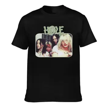 Футболка группы Rock Girls с отверстиями Courtney Love, базовая футболка из 100 хлопка с короткими рукавами и принтом, мужская футболка