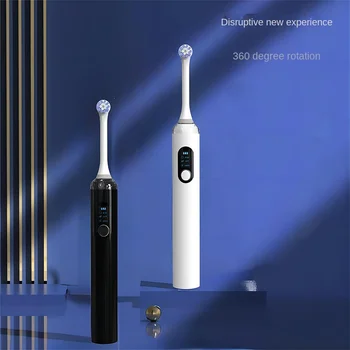 Электрическая зубная щетка с вращением на 360 градусов для взрослых и детей, перезаряжаемая Интеллектуальная электрическая зубная щетка