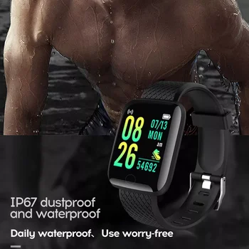 Умные часы Для мужчин, измеряющие кровяное давление, Водонепроницаемые Умные часы Для женщин, пульсометр, Фитнес-трекер, Спортивные часы для Android IOS