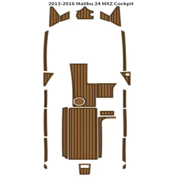 2013-2016 Malibu 24 MXZ Кокпит Коврик Для Лодки EVA Пена Тиковая Палуба Коврик Для Пола