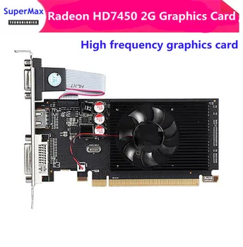 Видеокарта с графическим процессором новая видеокарта HD7450 2G DDR3 половинной высоты, полноразмерная видеокарта поддерживает 1U 2U однослотовое шасси HD 7450