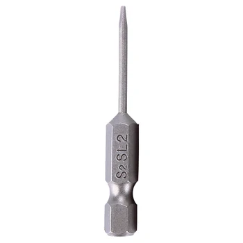 Сменная отвертка с прорезным наконечником, Серебристый 1 шт., электродрели 2,0-6,0 мм, плоская головка, ручные инструменты для Дома, Магнитные