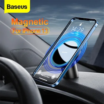 Магнитный Автомобильный Держатель для телефона Baseus для iPhone 13 12 Pro Max Mini 2 в 1, Универсальное Автоматическое Вентиляционное Отверстие, Держатель для Телефона на приборной панели