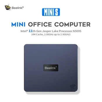 Beelink Mini S Мини-ПК с Windows 11 Intel Celeron N5095 8GB 128G 256GB 1000M LAN WiFi5 SSD Настольный Игровой Компьютер Mini PC PK U59