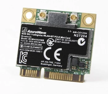 BCM94352HMB официальное издание, беспроводная карта AC867M + 4.0 Bluetooth для HP 724935-001 MINI PCI-E