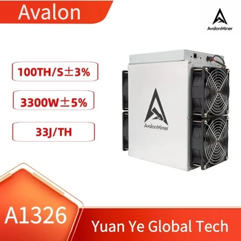 НОВЫЙ Avalon Miner A1326 BTC miner 100T Хэшрейт 3300W Биткоин Asic Крипто Машина