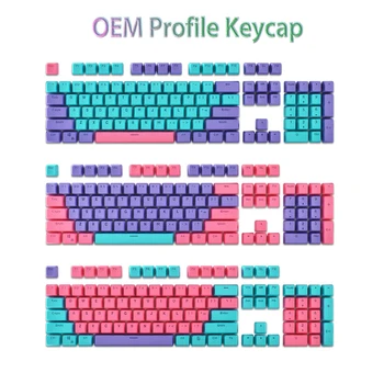 104 Клавиши Pbt Keycaps Set ISO OEM Профиль с Подсветкой, Персонализированный для Механической клавиатуры Cherry MX 61/68/75/84/104 DIY Key Caps