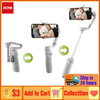 ZHIYUN SMOOTH Q4 Selfie Stick, Карданный подвес для телефона для смартфонов Xiaomi Redmi Huawei iPhone Samsung, ручной стабилизатор