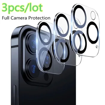 Защитное стекло для камеры 3ШТ Для iPhone 13 11 Pro Max, защитная пленка для экрана для iPhone 12, Стеклянная пленка для объектива мини-камеры, Ночной круг