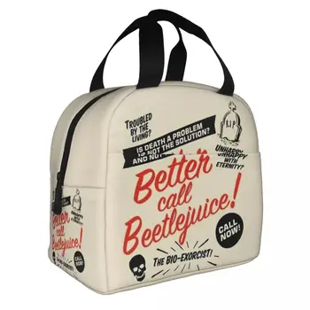 Beetlejuice Для Изготовленной на заказ изолированной сумки для ланча, термосумки, контейнер для еды, Большая сумка, Ланч-бокс, сумки для еды, Пляжные путешествия