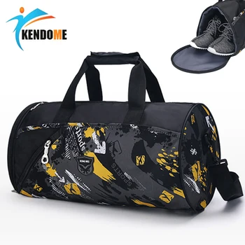 Нейлоновые водонепроницаемые спортивные сумки для спортзала, Многофункциональная сумка через плечо С независимым карманом для обуви, дорожная сумка