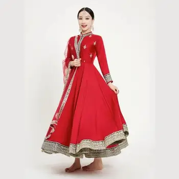 Платье для индийских танцев в национальном стиле, платье для танцев Катхак
