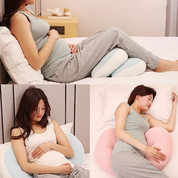 Хлопковая Подушка для поддержки талии во время сна Для Беременных Женщин, Подушки для беременных, Боковое Спальное место, Подушка для кормления беременных