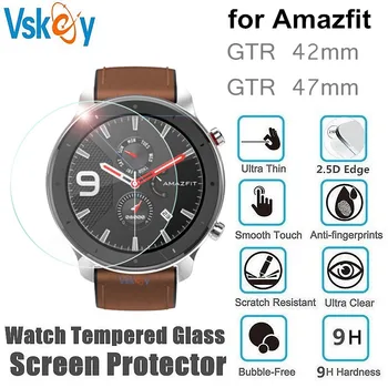 100 шт. Защитная пленка для экрана Amazfit GTR 42 мм, круглые смарт-часы Amazfit GTR 42 мм, закаленное стекло, защитная пленка от царапин