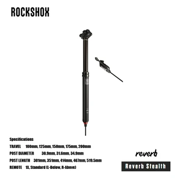 Подседельный штырь ROCKSHOX Reverb Stealth SP-RVB-S-C1 с НОВЫМИ вариантами перемещения 175 мм и 200 мм Скрытой прокладки внутреннего кабеля