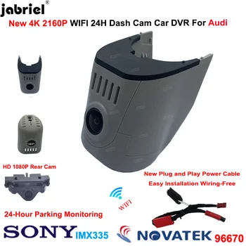 Jabriel Подключи и Играй 4K 2160P Автомобильный Видеорегистратор с фронтальной и задней камерой Для Audi A1 A3 A4 A5 A6 Q2 Q3 Q5 Q7 TT Wifi Регистратор Видеорегистратор