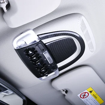 Узор из углеродного волокна Передняя крышка лампы для чтения Внутренняя отделка для MINI Cooper F56 Хэтчбек 2014 2015 2016 2017