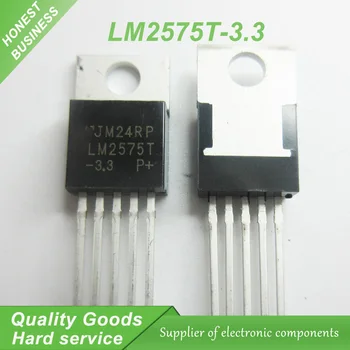 10 шт. Бесплатная доставка LM2575T-3.3 LM2575 LM2575T TO-220-5 Регуляторы напряжения-Переключающие регуляторы 3.3 В 1A Понижающий ШИМ новый оригинальный