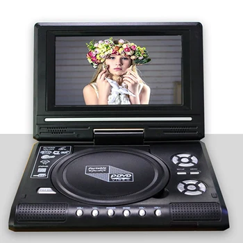 9,8-дюймовый Портативный домашний автомобильный DVD-плеер VCD CD, игровой ТВ-плеер, USB-радиоадаптер, поддержка приема FM-радио-EU Plug
