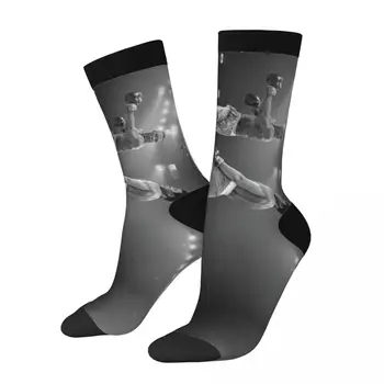 Мухаммад и Алис 4 США США Америка Носки контрастного цвета Эластичные носки Шутка Новинка
