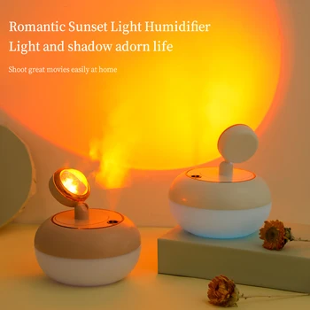 Креативный Увлажнитель Sunset Light USB-увлажнитель воздуха Sunset Light для спальни, Мини-диффузор, Бесплатная доставка для домашнего офиса