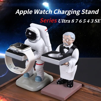 Подставка для Зарядного устройства Для Apple Watch Ultra 8 7 6 5 4 3 SE Креативная Подставка Для Зарядного устройства iWatch 49 мм 45 мм 41 мм 44 мм 42 мм 40 мм Кронштейн для хранения