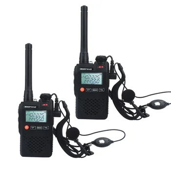 2 шт./лот Двухдиапазонная мини-рация Baofeng UV-3R Vox FM-радио с громкой связью