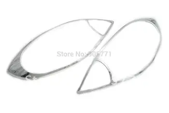 Высококачественная тройная хромированная крышка головного света для Nissan Versa Седан 2012 года выпуска Бесплатная доставка